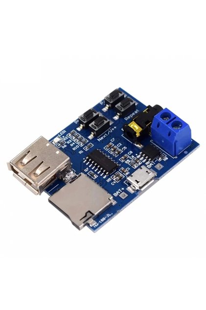 Tf Kart Ve Usb Flash Disk Girişli Oynatıcı Modül (Mp3 Formatı) Uyumlu