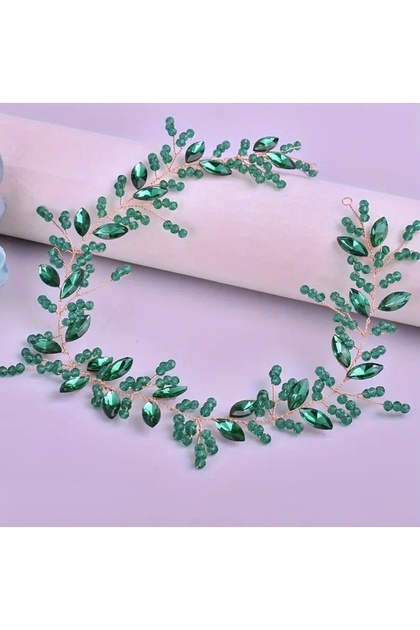 Fully Handmade Stylish And Elegant Wedding And Engagement Bridal Crown And Hair Accessory