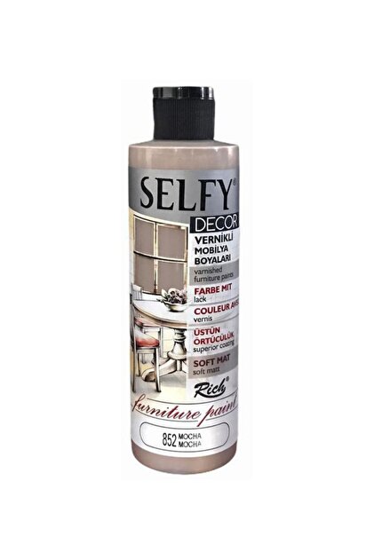 Rich Selfy Decor Vernikli Boya 240cc - Mocha 852