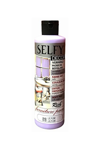 Selfy Decor Vernikli Boya 240cc - Lilyum 818