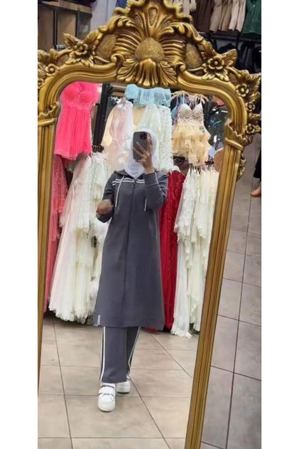 New Season Women's Hijab Pajamas - Loose Cut, Suitable for Daily Use, Model 9366