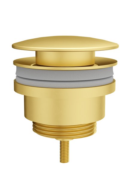 Artema Süzgeç A4514925 Lavabo Yuvarlak Süzgeci Universal Basmalı, Fırçalı Altın