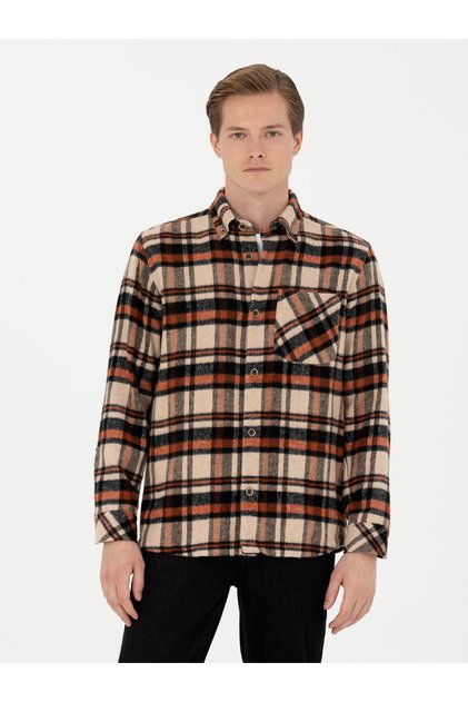 Tile Comfort Fit Checkered Lumberjack Shirt 50273391-Vr031