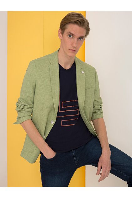 Pistachio Green Ex. Slim Fit Jacket 50234883-Vr087