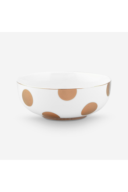 Dot Delight White Porcelain Bowl 15 cm