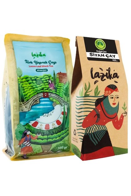 (2'li Set) Türk Yaprak Siyah Çay 300 g + Siyah Çay 400 g - Tozsuz Mayıs Çayı