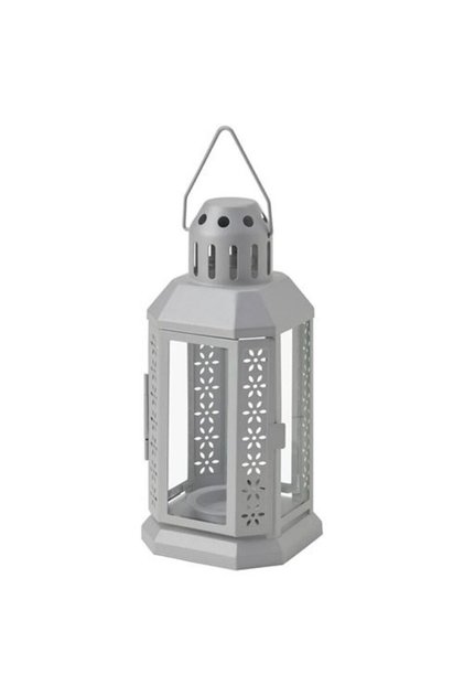 Enrum 22 cm Lame Dekoratif Fener - Çelik Mumluk Şamdan