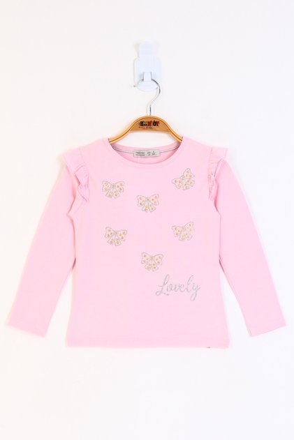 Girl's Bow Printed T-Shirt