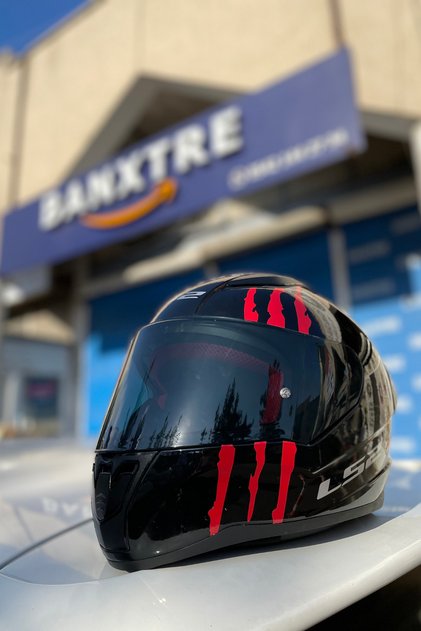 Decorative Red Claw Trace Sticker Label for Helmet 18Cmx6Cm (1 Piece)