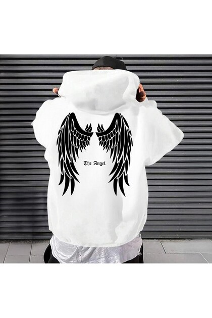 سويت شيرت بقلنسوة كبير الحجم The Angel