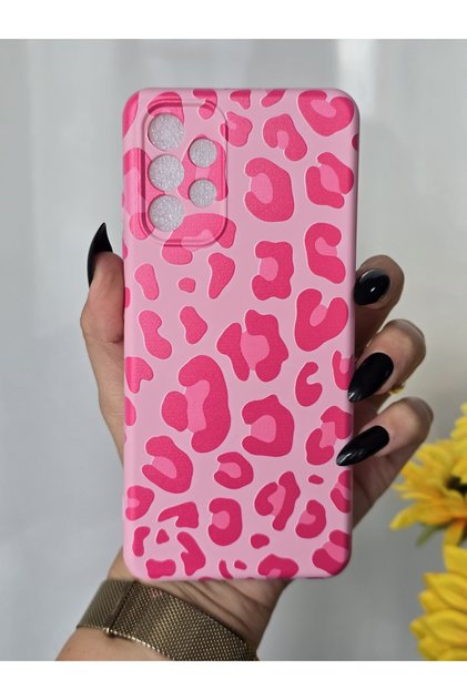 Samsung Galaxy A32 Compatible Velvet Inside Launch Leopard Printed Case