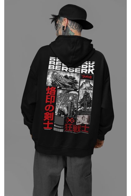 Berserk Printed Unisex Oversize Anime Hoodie