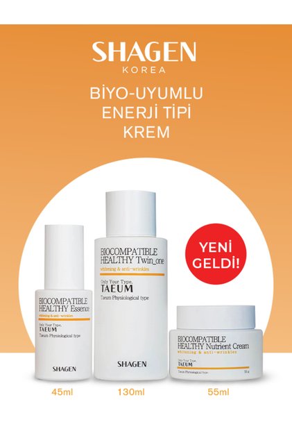 New - Taeum (Yellow) Energy Type Set of 3 - Quadruple Effect - Original Korean Cream Set - Ewg Certified