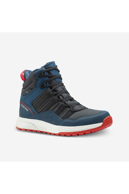 Quechua Erkek Su Geçirmez Outdoor Kar Botu - Mavi / Siyah - SH500 Mid