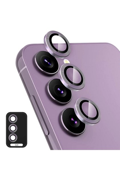 Samsung Galaxy S24 3 Piece Camera Lens Protective Glass Camera Protection with App Apparatus