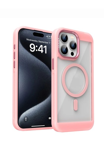 iPhone 16 Pro Max Uyumlu Magsafe Destekli Kamera Koruma Çerçeveli Darbe Emici Ultra Premium Kılıf