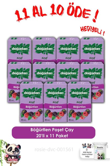 11 AL 10 ÖDE Böğürtlenli Karışık Meyve Çayı ve ROSIE