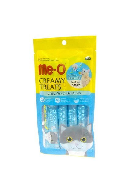 Me-O Creamy Tavuklu ve Ciğerli Kedi Ödülü 4X15 gr