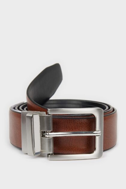 Men's Faux Leather Casual Belt D3284Axns