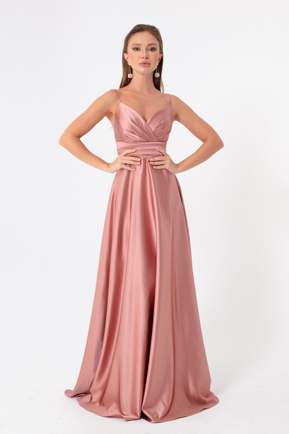 sachin and babi light blue dress Dresses | Davids Bridal Size Xs Salmon Color Gownprom Dress main image 1