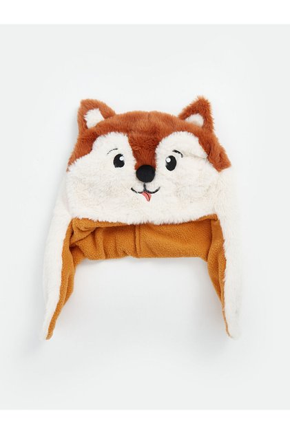 Vizyon New Season 3D Appliqued Plush Boy's Snow Hat