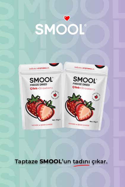 Freeze Dried Strawberry Pack of 2 - 2 Pack Strawberry Pack (15 Gr X2) Freeze Dried Fruit