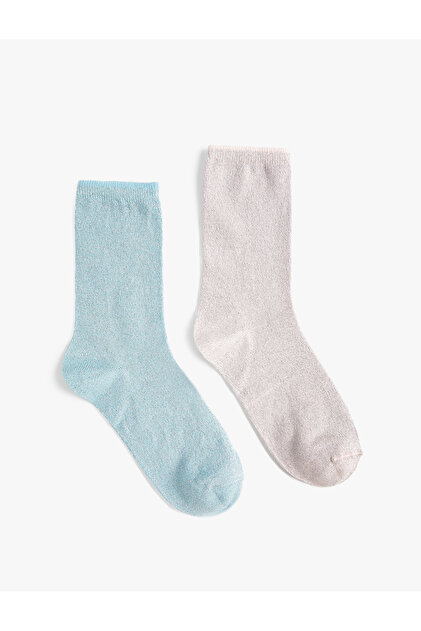 Set of 2 Socks Multicolored