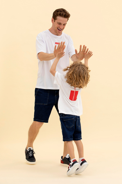 Men's White Comfort Crew Neck T-Shirt 50263285 -Vr013