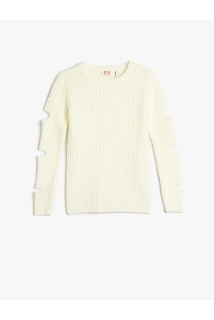 Sweater Knitwear Long Sleeve Window Detail Round Neck