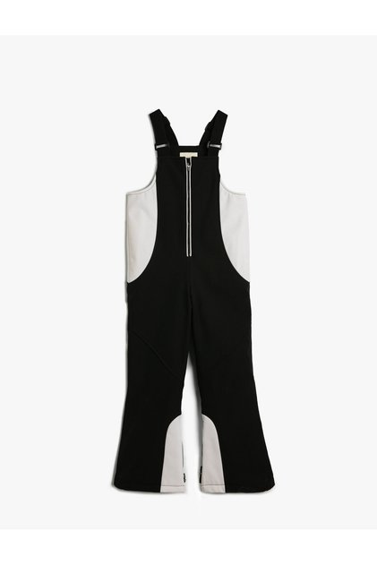 Ski Jumpsuit Color Block Zippered