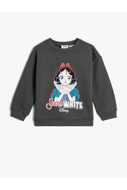 Snow White Sweat Licensed Long Sleeve Crew Neck With Ribbon