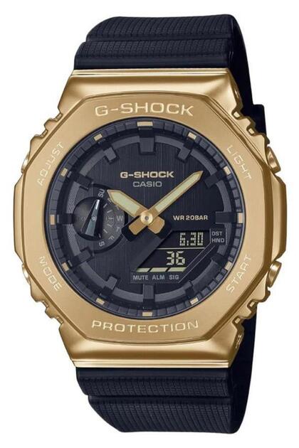 G-SHOCK GM-2100Gゴールド ブラック ラバーベルト時計 Casio G-SHOCK GM-2100G-1A9DR Erkek Kol Saati - Fiyatı, Yorumları