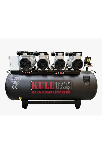 300 LT 12 HP Sessiz Yağsız Hava Kompresörü Uyumlu