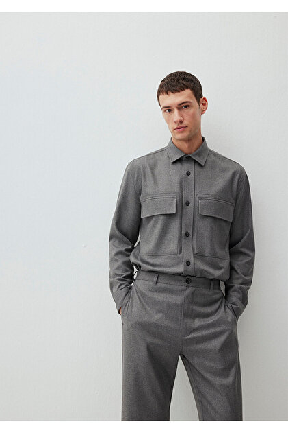 Gray Shirt Regular Fit / Regular Cut 0211279 -80024
