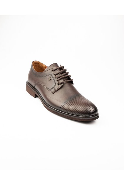 1061 Men's Lace-Up Classic Leather Shoes Brown