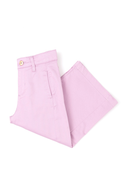 Girl's Pink Canvas Trousers 50282935 -Vr041