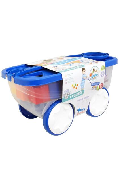 Çek Çek Araba Bul-Tak Vagon 3 in 1 Mavi