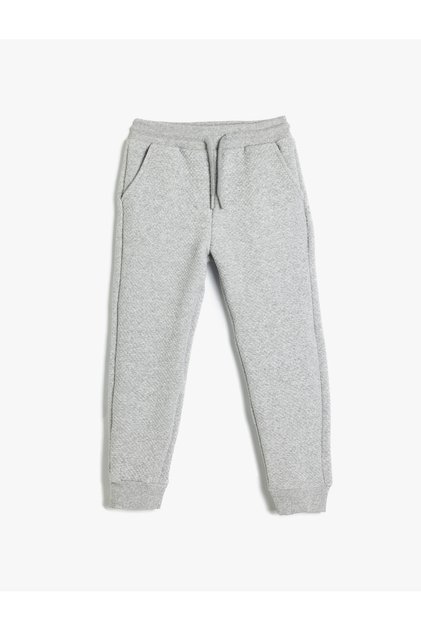 Basic Sweatpants with Tie Waist and Pocket Detail