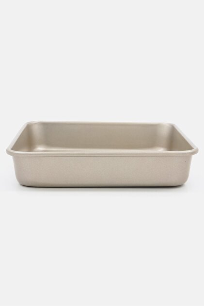 Nonstick Square Cake Pan 25 L X 6 H X 23 W cm, Gold