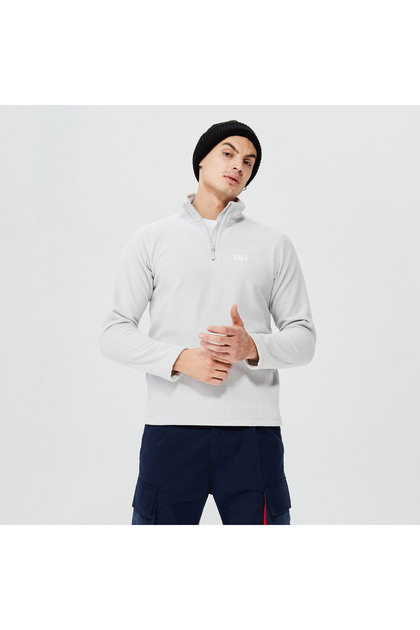 Mount Polar Fleece للرجال باللون الرمادي في الهواء الطلق
