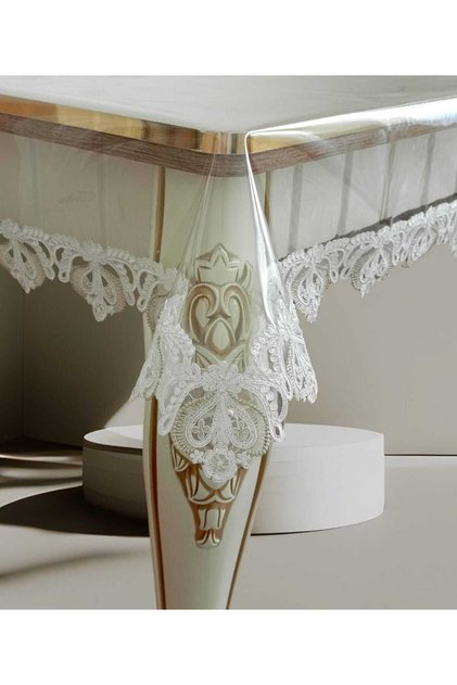 Transparent French Guipure Daily and Dowry Table Cloth