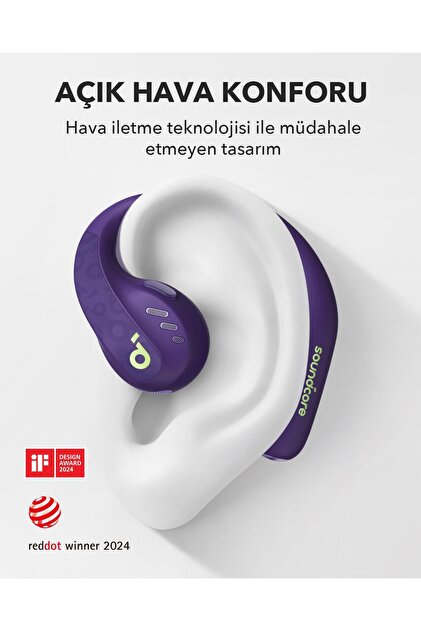 Anker Soundcore Aerofit Pro Yarı Açık Kulaklık, Mor - A3871