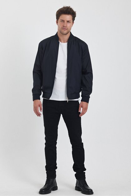 Men's Navy Blue Seasonal Coat