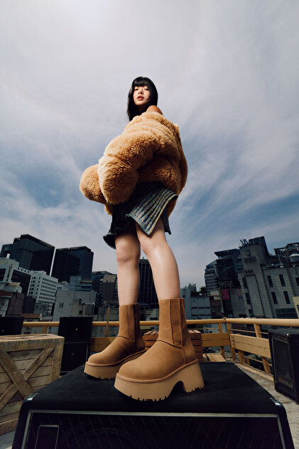 UGG W Classic Twin Seam New Heights Chestnut (Taba) 1158313- Trendyol