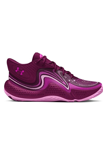 Under Armour Spawn 6 Mid Erkek Mor Basketbol Ayakkabısı 3027647