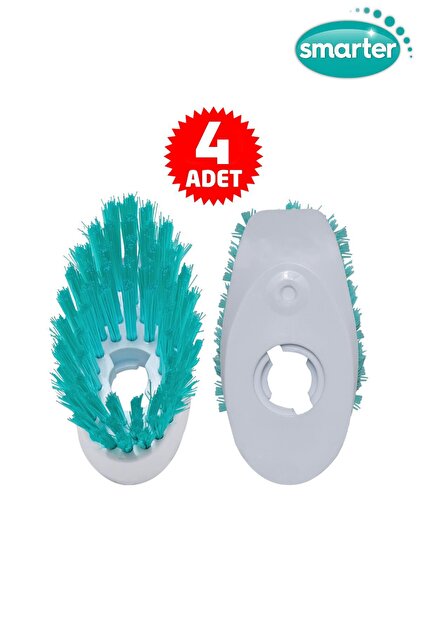 Deterjan Hazneli Bulaşık Fırçası 4 Adet Yedek