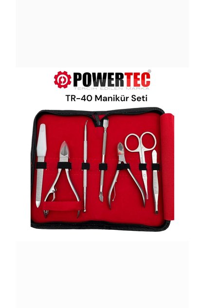 Tr-40 Manicure Pedicure Set 7 Pieces Hand Foot Nail Manicure Pliers Kit with Bag