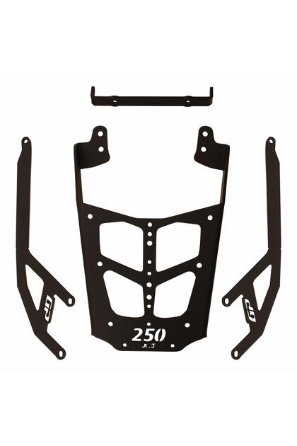 GP Kompozit Portapacchi Posteriore Nero Compatibile per Honda NC750X 2021-2024