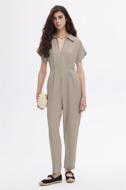 Short-Sleeve Jumpsuit