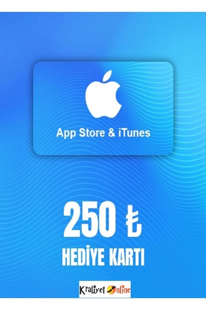 App Store - iTunes 250 TL Hediye Kartı